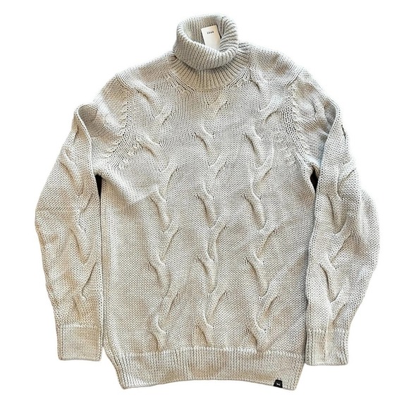 BRAX FEEL GOOD BRIAN PULLOVER‎ WOOL TURTLENECK IN CREAM NWT MEN'S SIZE MEDIUM - Picture 3 of 16